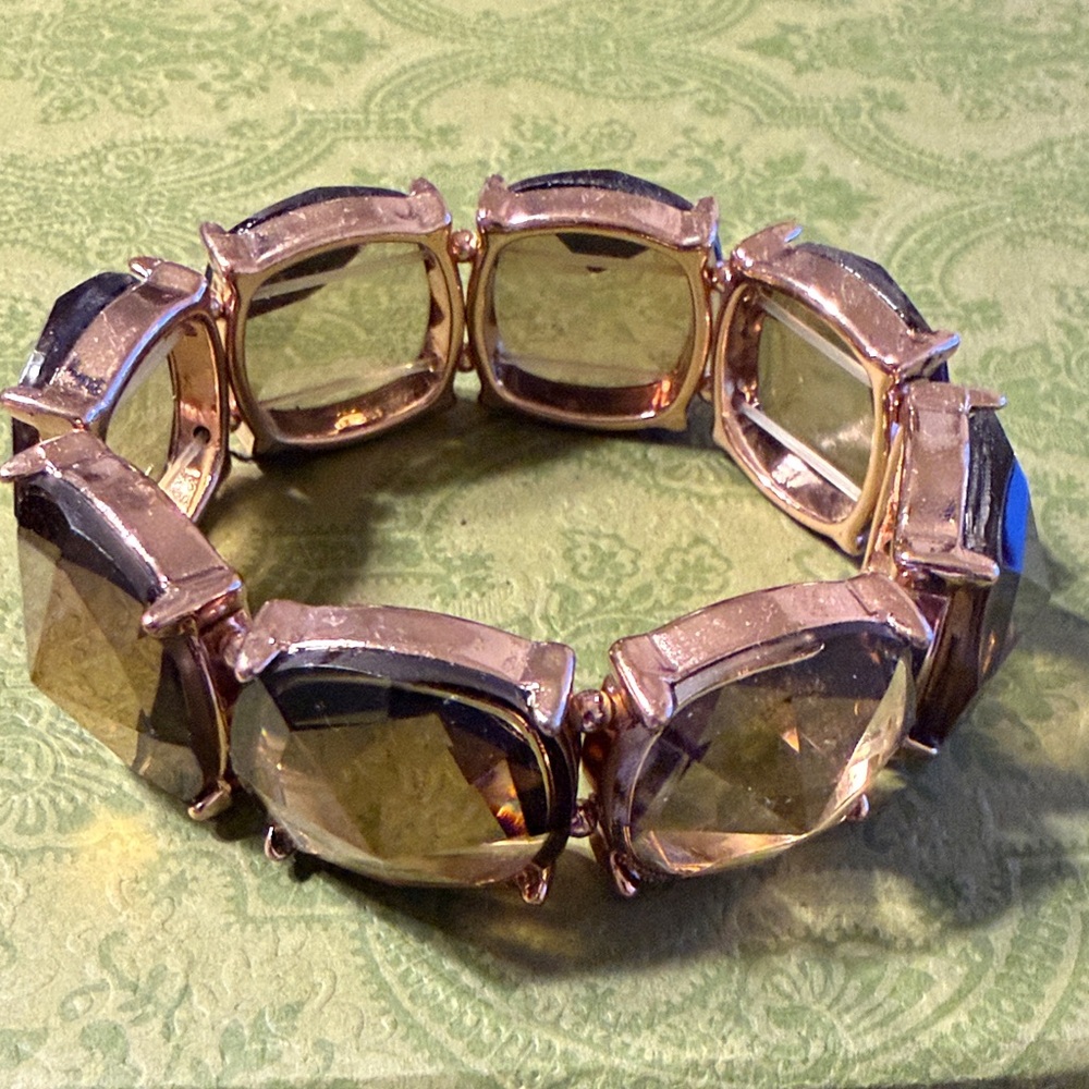 Express Faceted Gem Stretch Bracelet